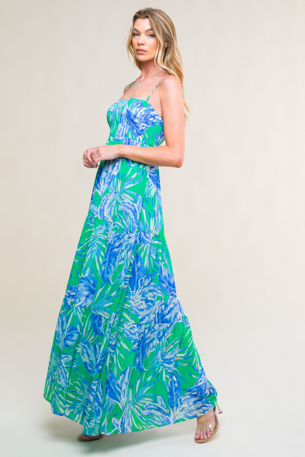 BLOOMING DAYDREAM WOVEN MAXI DRESS