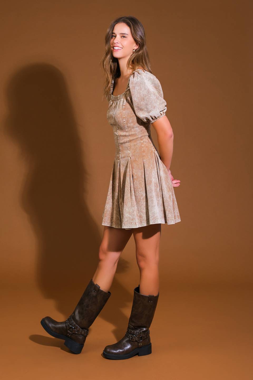 URBAN SOPHISTICATION TWILL MINI DRESS Flying Tomato