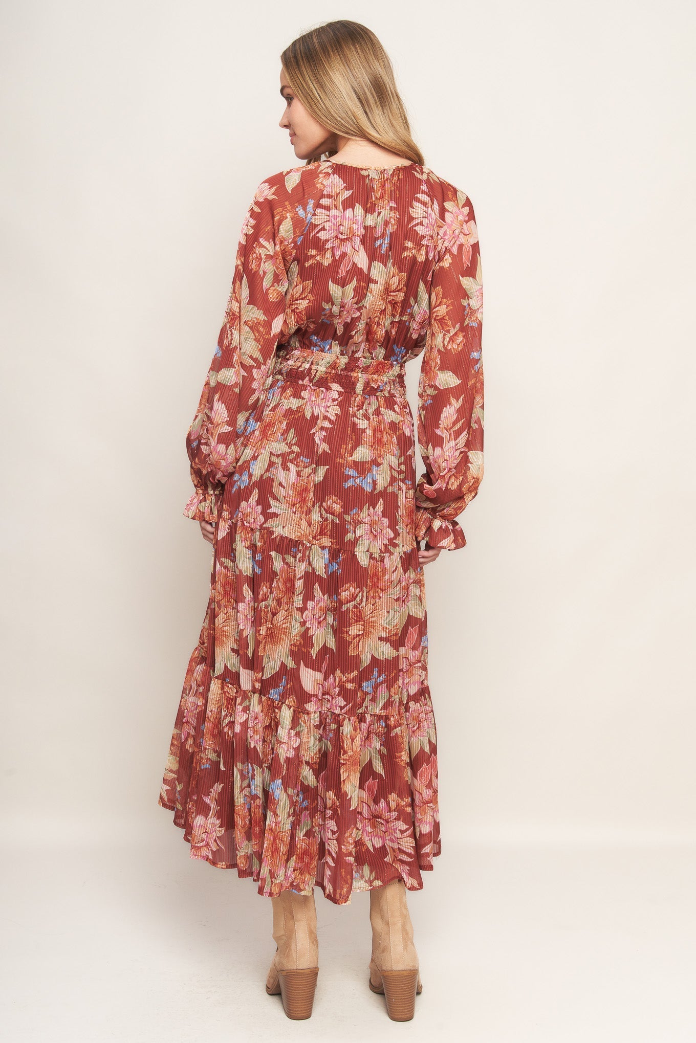 FOREST PARK WOVEN MIDI DRESS Flying Tomato