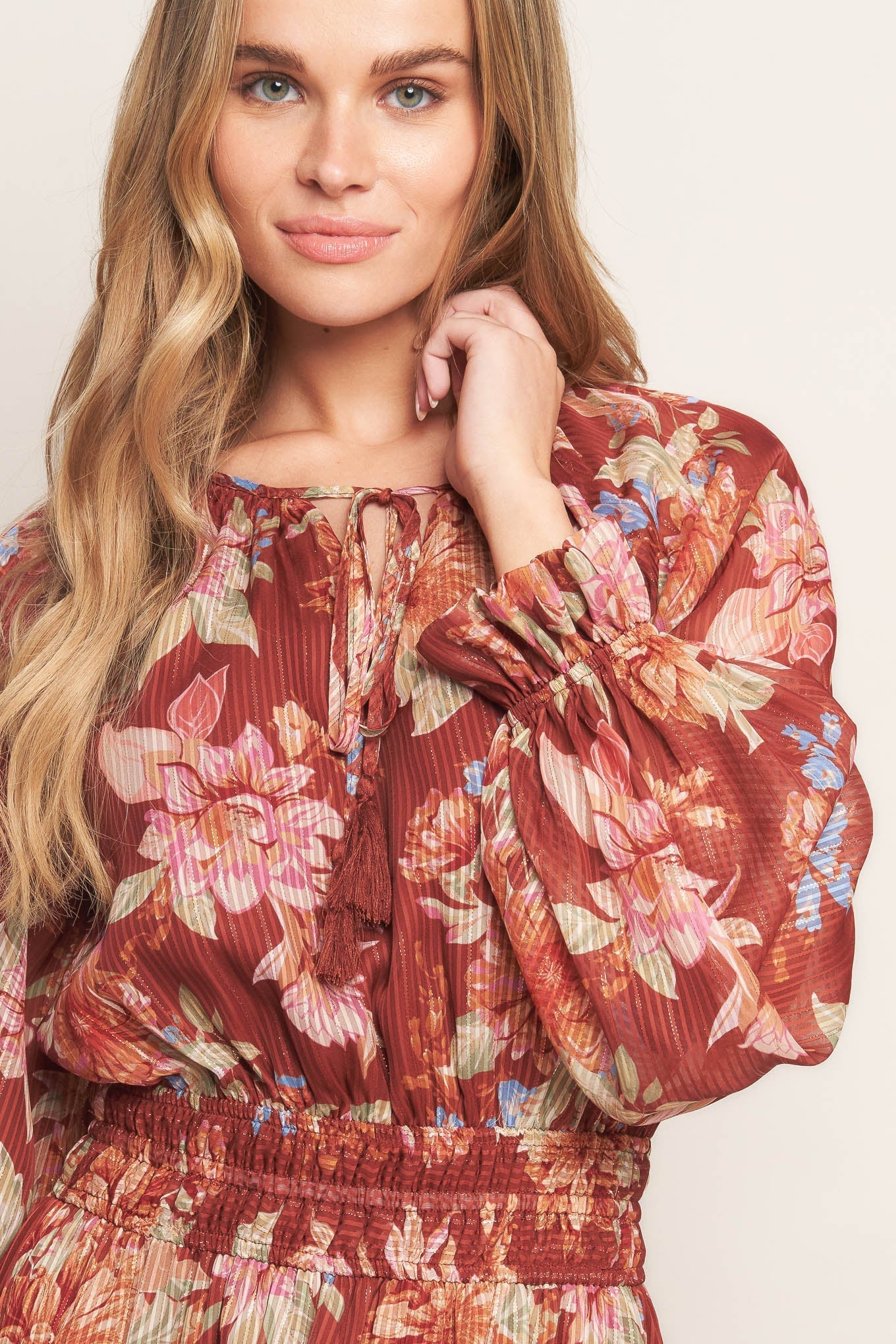 FOREST PARK WOVEN MIDI DRESS Flying Tomato