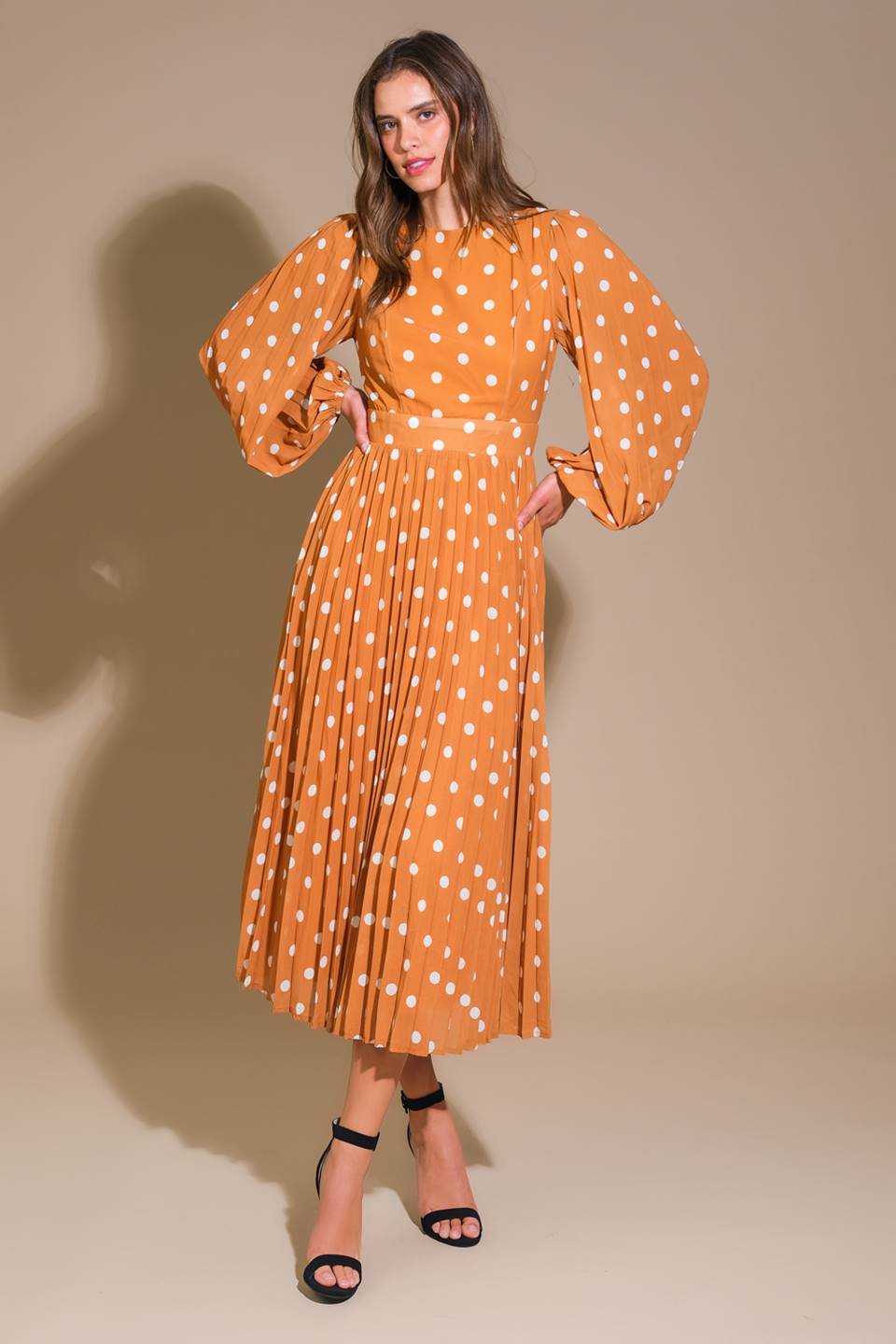 MOMENT MAKER WOVEN MIDI DRESS Flying Tomato