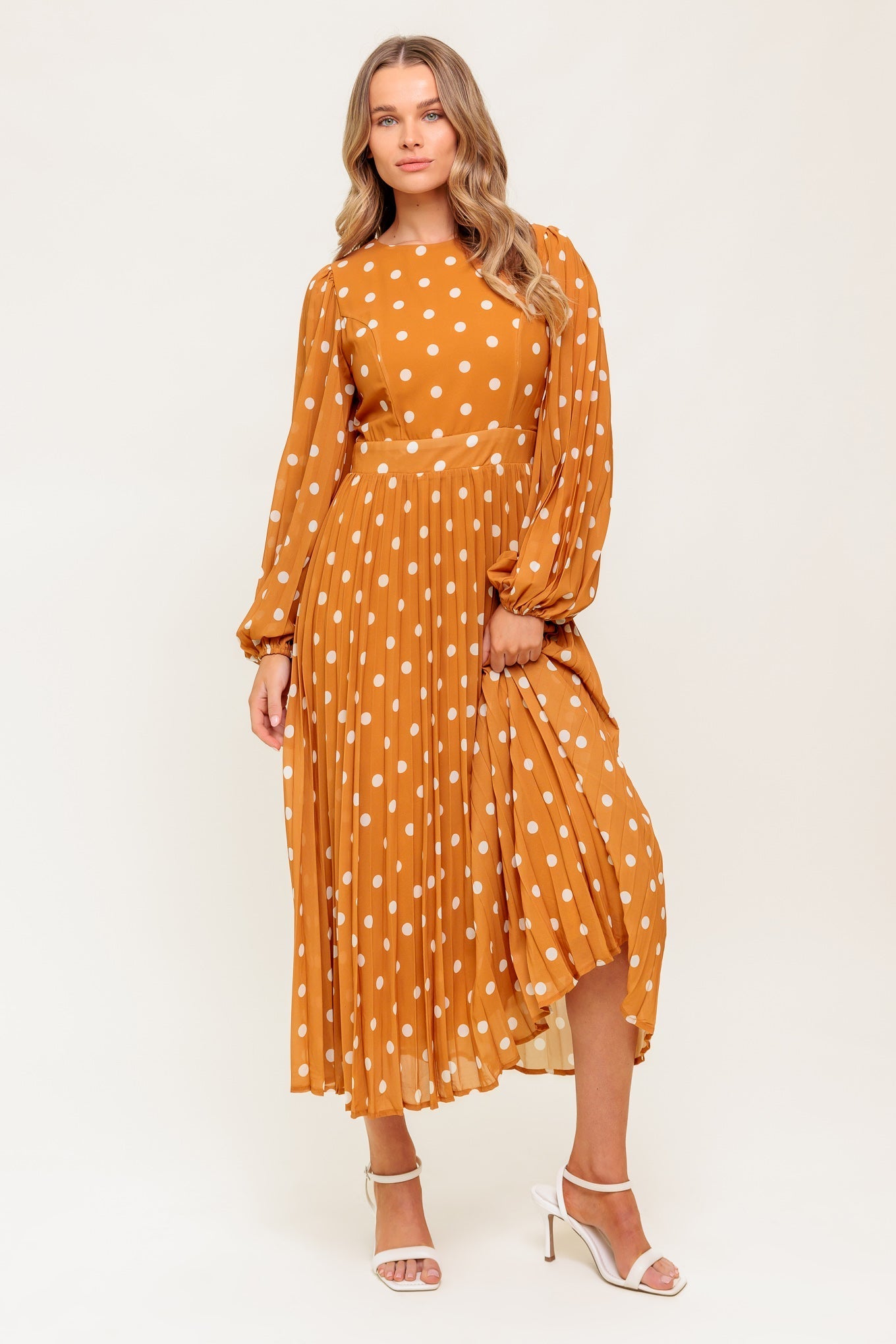 MOMENT MAKER WOVEN MIDI DRESS Flying Tomato