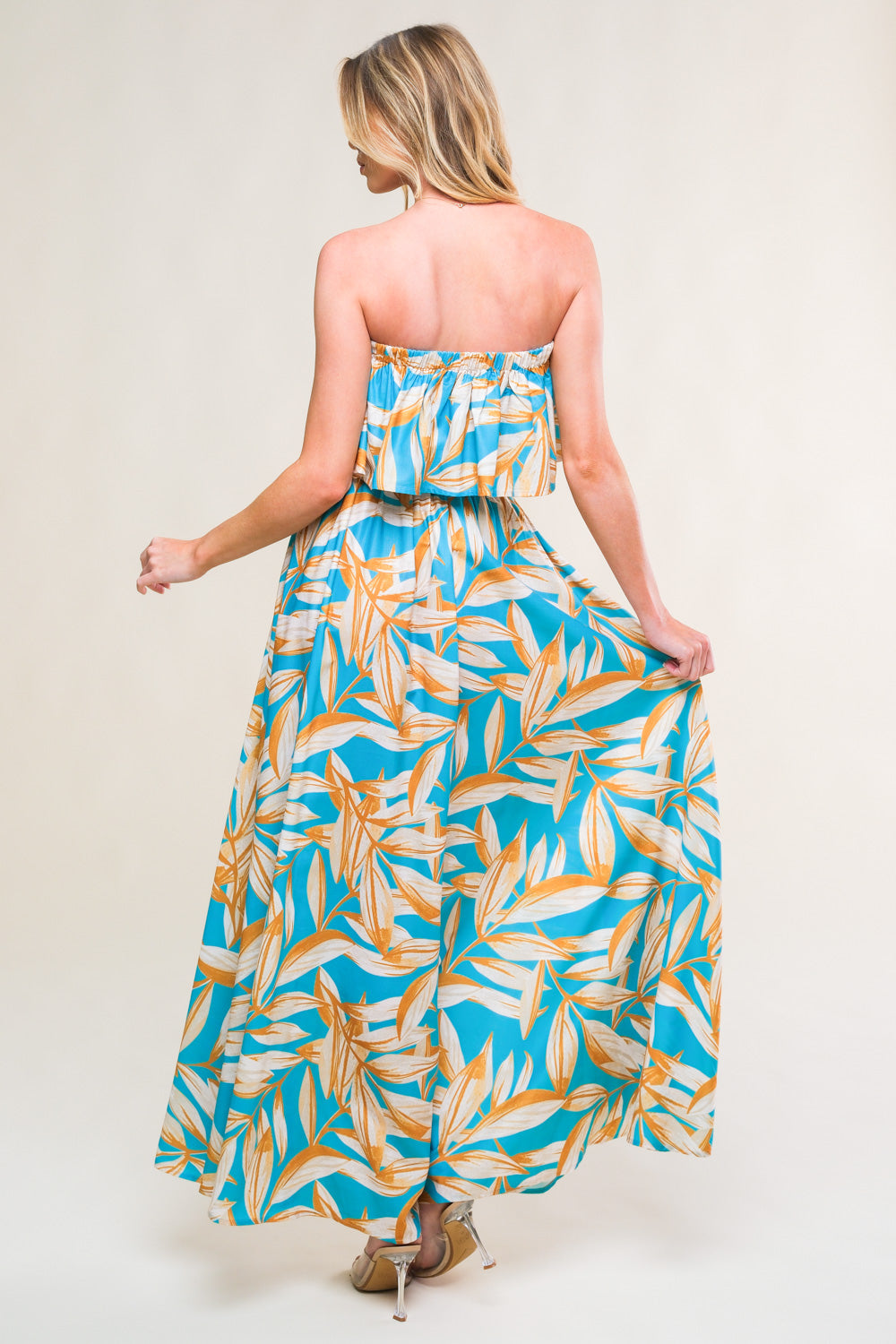 BLOSSOM IN TIME WOVEN MIDI DRESS Flying Tomato
