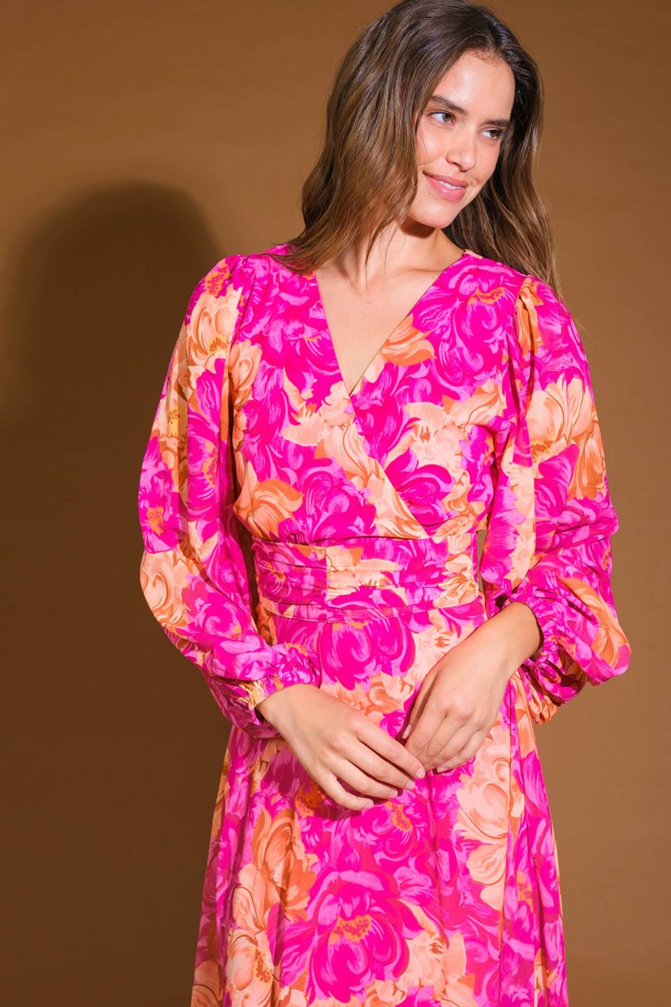 CUNNINGHAM FLORALS WOVEN MAXI DRESS Flying Tomato