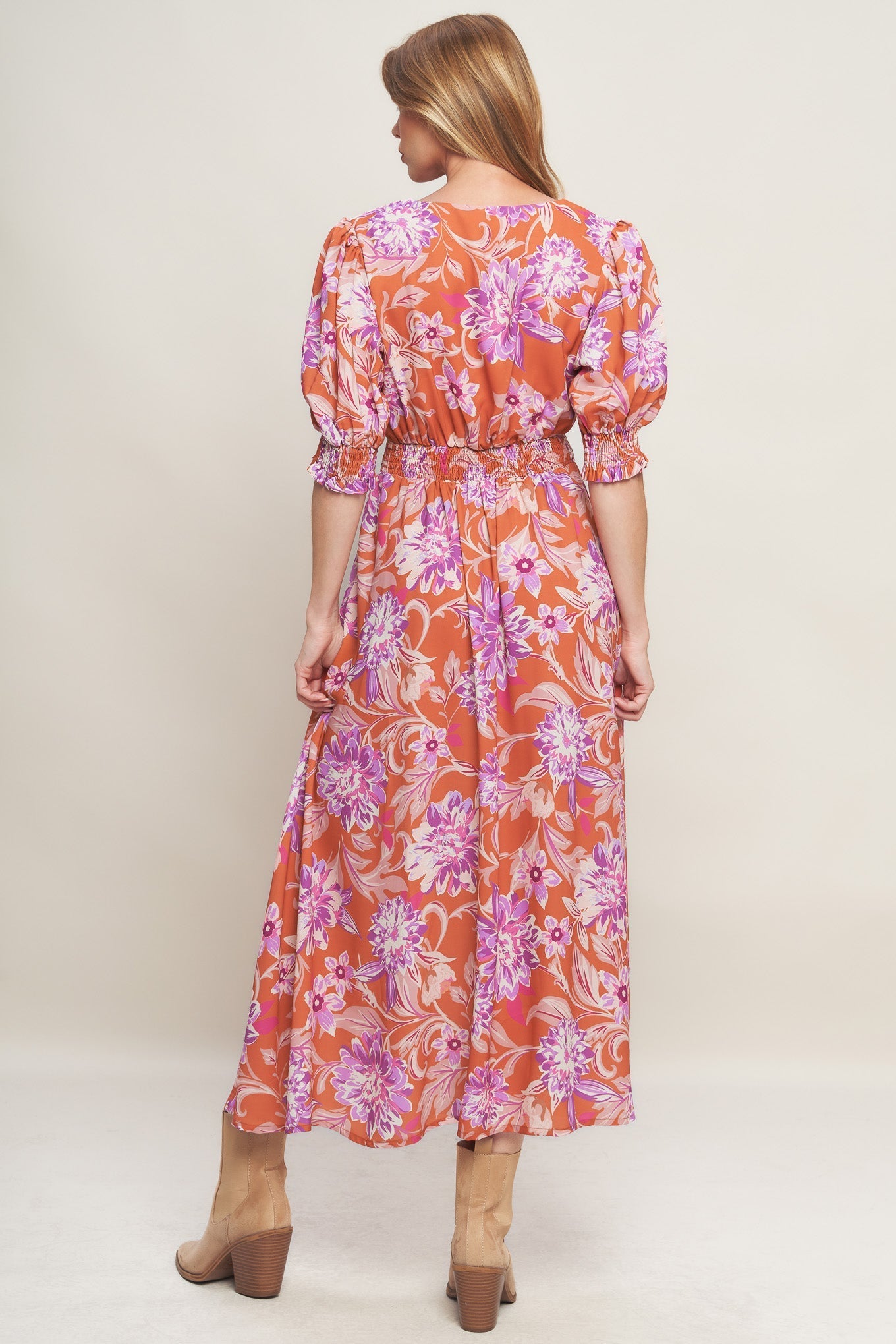 MEADOW SERENADE WOVEN MIDI DRESS Flying Tomato