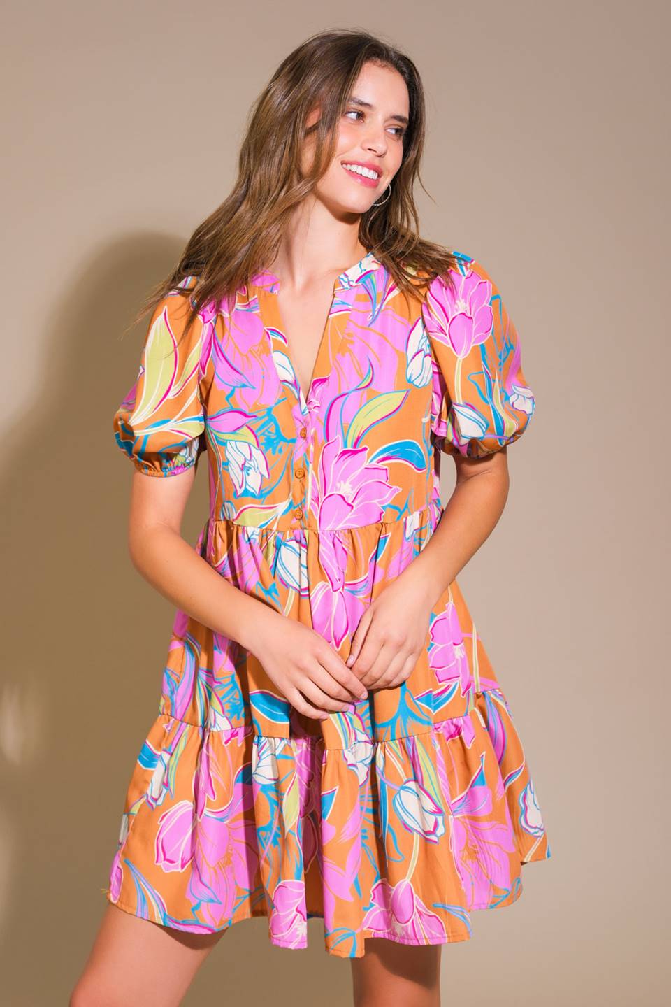 MOMENTOUS CUTENESS WOVEN MINI DRESS Flying Tomato