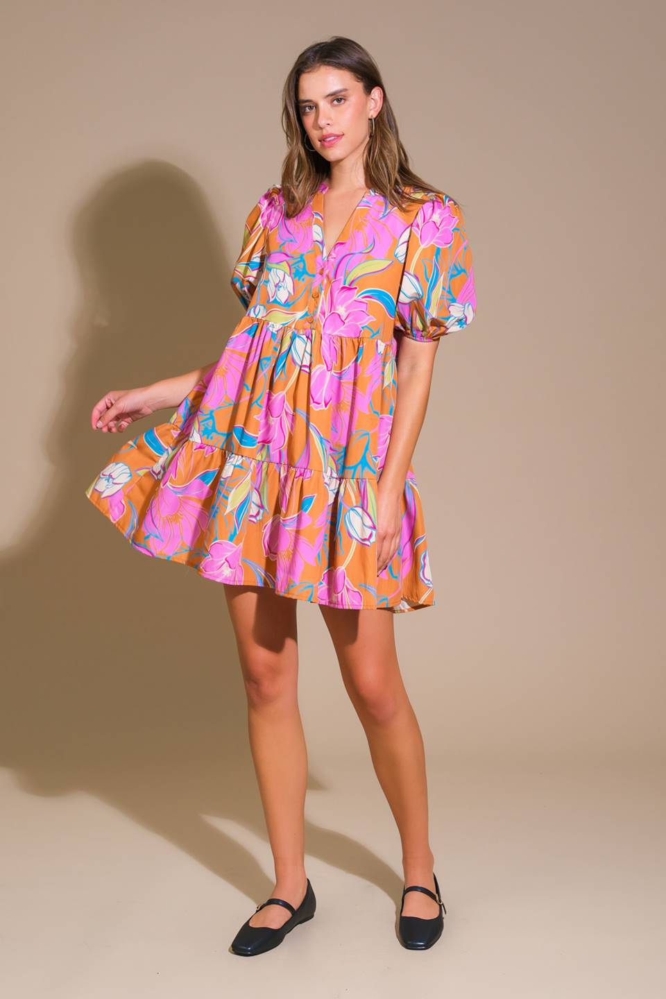 MOMENTOUS CUTENESS WOVEN MINI DRESS Flying Tomato