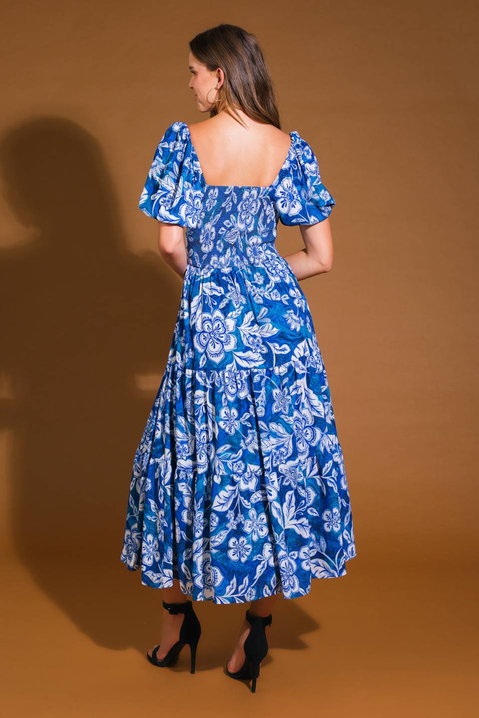 EXCEEDINGLY ELEGANT WOVEN MIDI DRESS Flying Tomato
