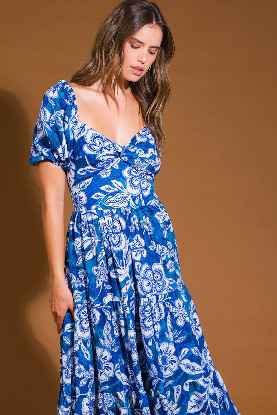 EXCEEDINGLY ELEGANT WOVEN MIDI DRESS Flying Tomato