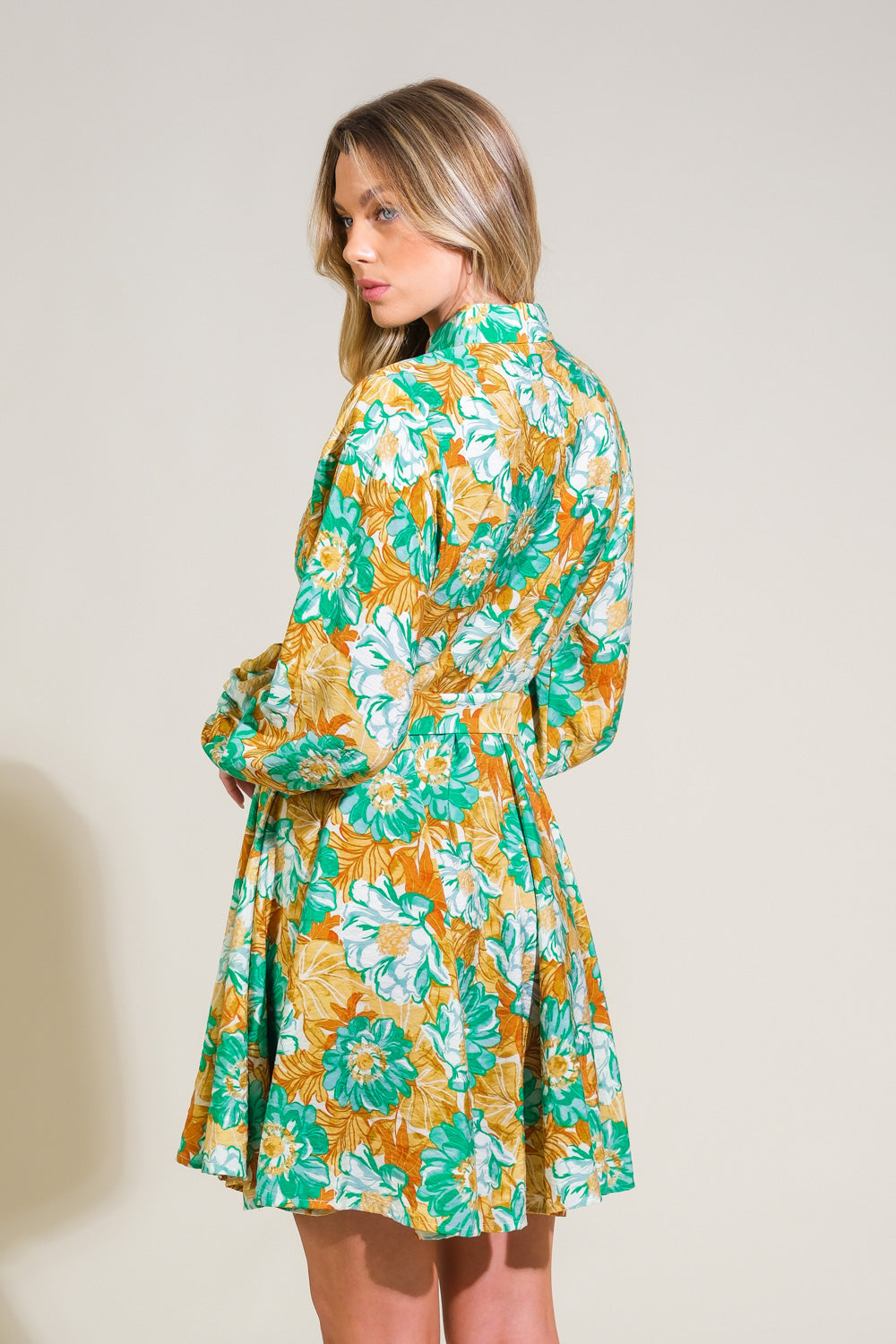 ENCHANTED TO MEET YOU WOVEN MINI DRESS Flying Tomato