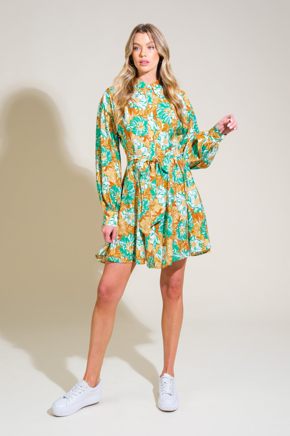 ENCHANTED TO MEET YOU WOVEN MINI DRESS Flying Tomato