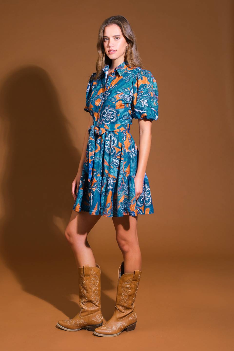 FLOWER GIRL WOVEN MINI DRESS Flying Tomato