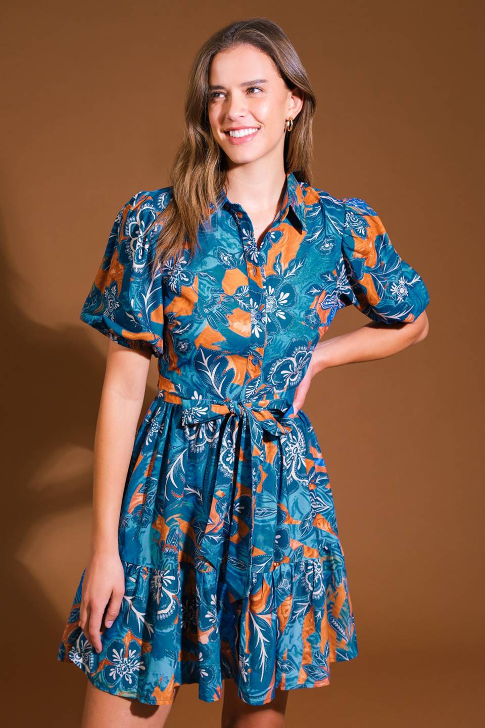 FLOWER GIRL WOVEN MINI DRESS Flying Tomato