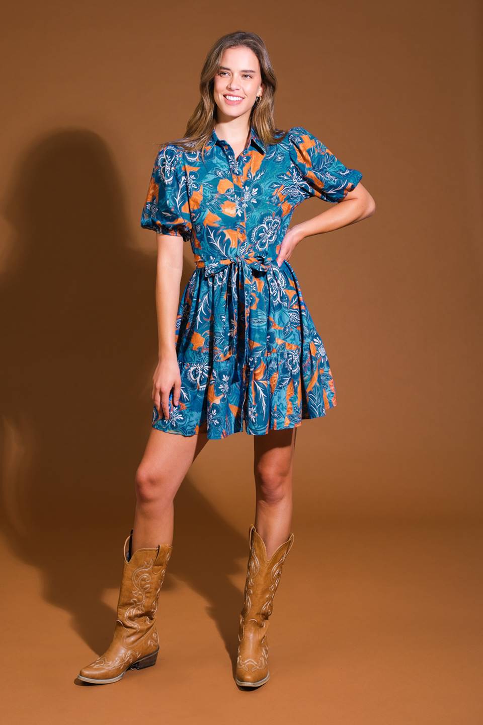 FLOWER GIRL WOVEN MINI DRESS Flying Tomato