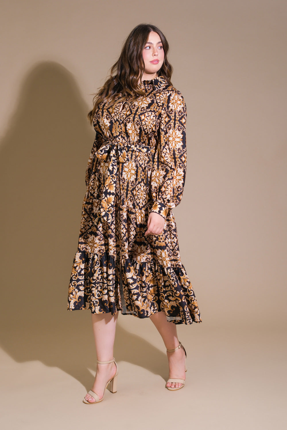 CELESTIAL BEAUTY WOVEN MIDI DRESS Flying Tomato