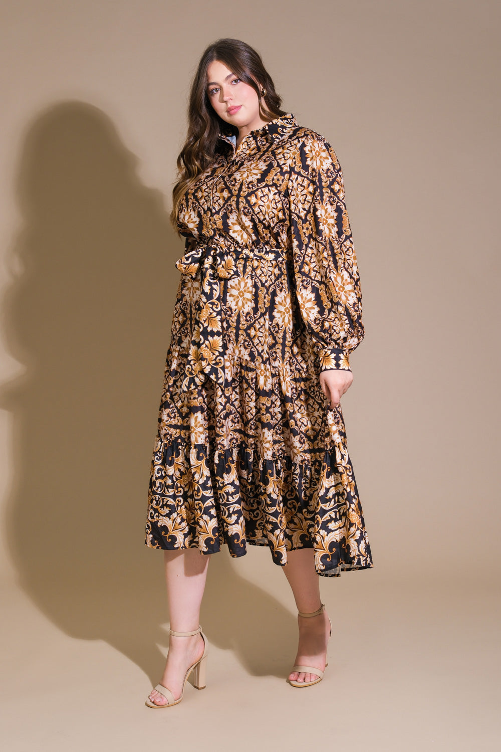 CELESTIAL BEAUTY WOVEN MIDI DRESS Flying Tomato