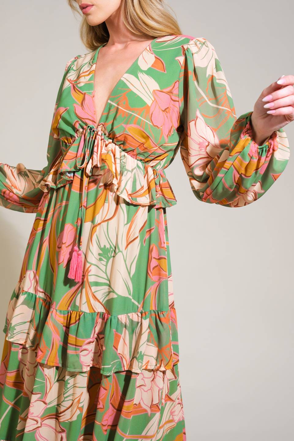 GRACE IN EVERY STEP WOVEN MAXI DRESS Flying Tomato