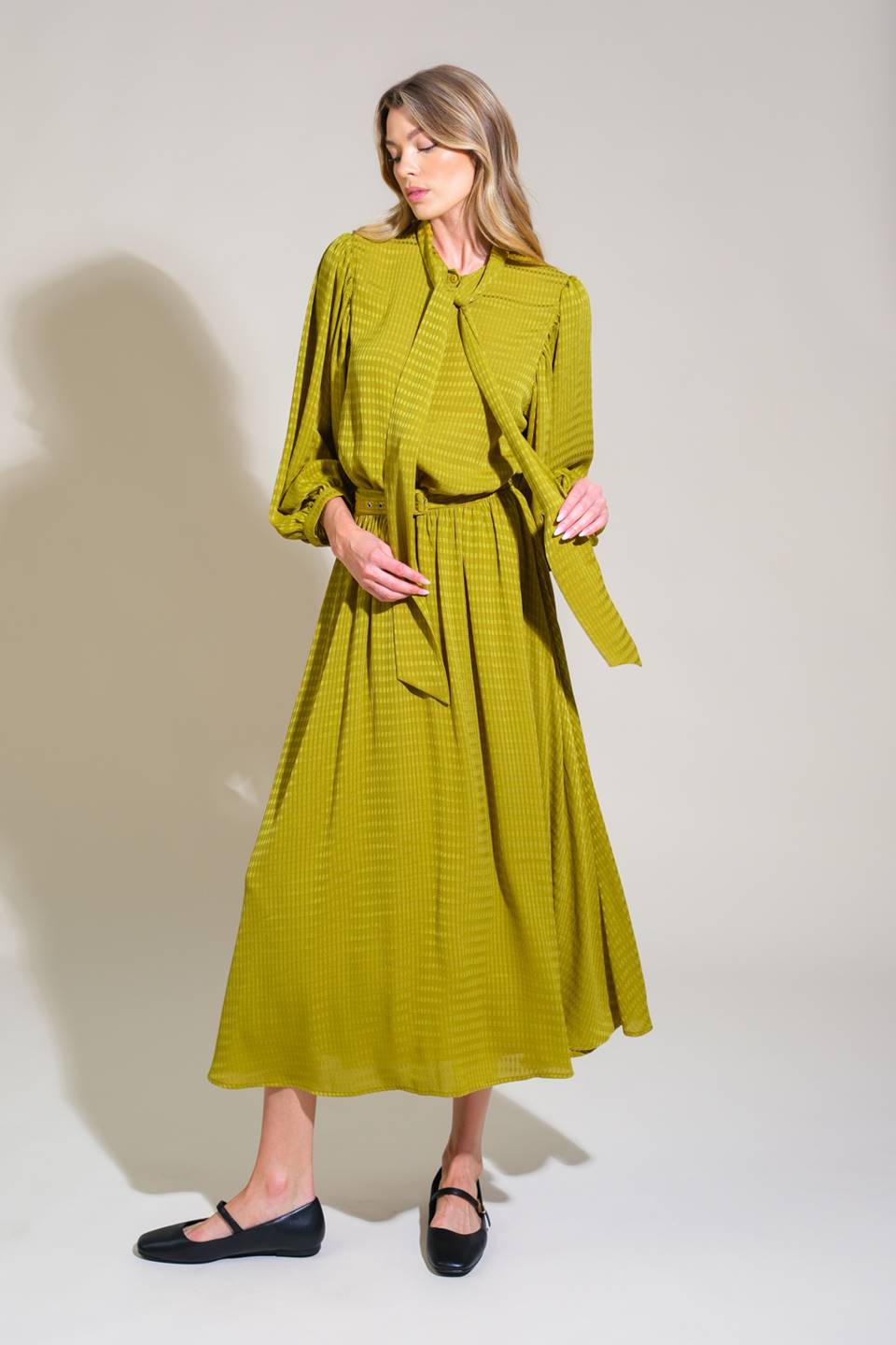 LOVE LIKE OURS WOVEN MIDI DRESS Flying Tomato