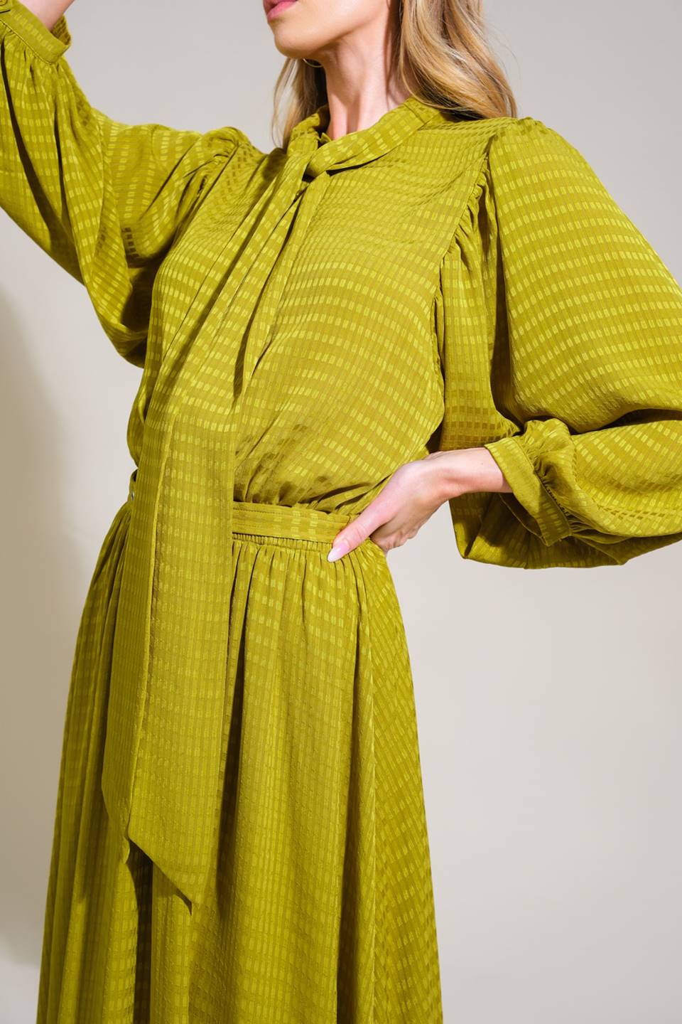 LOVE LIKE OURS WOVEN MIDI DRESS Flying Tomato