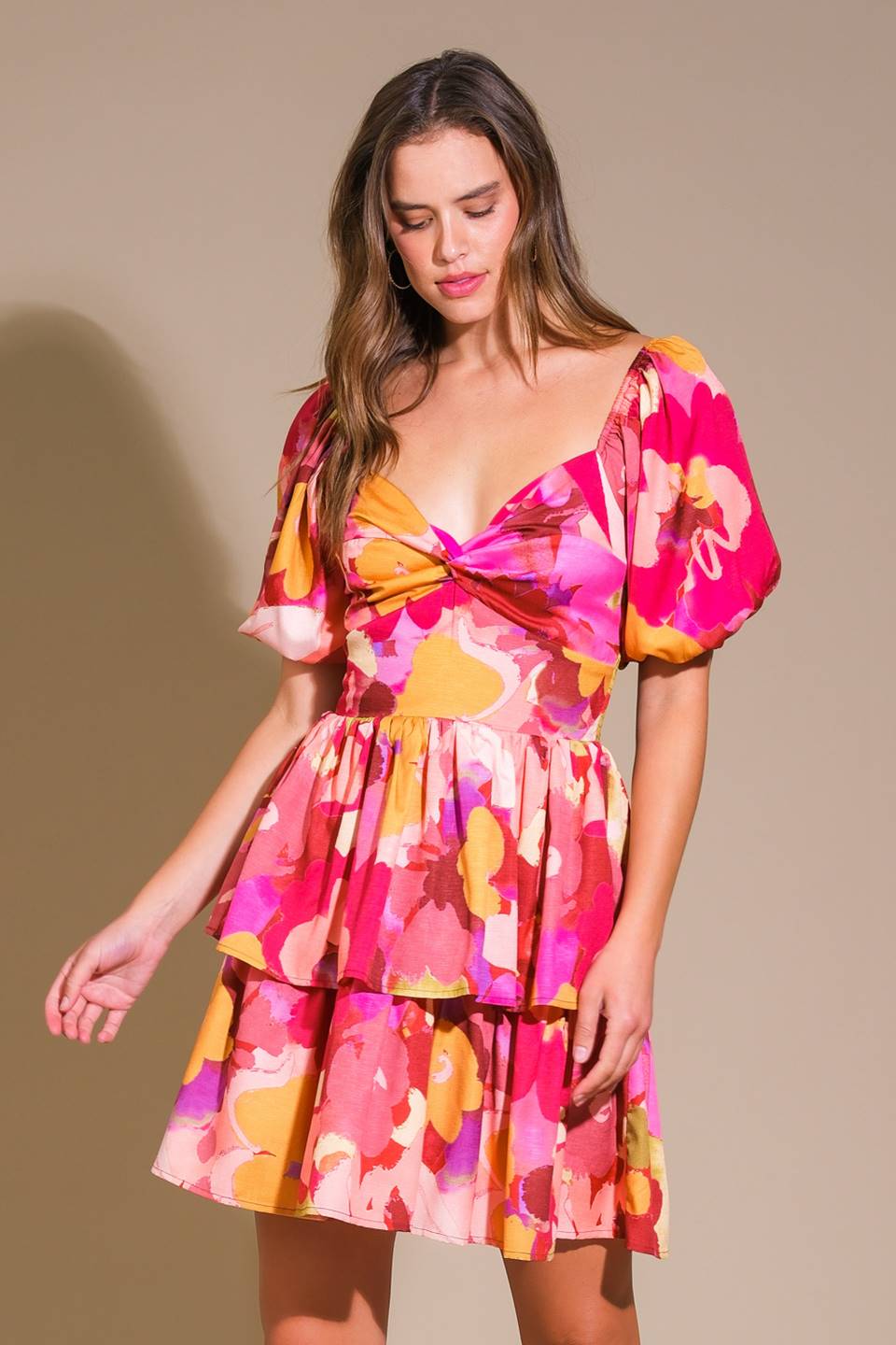 WHIMSICAL BEAUTY WOVEN MINI DRESS Flying Tomato