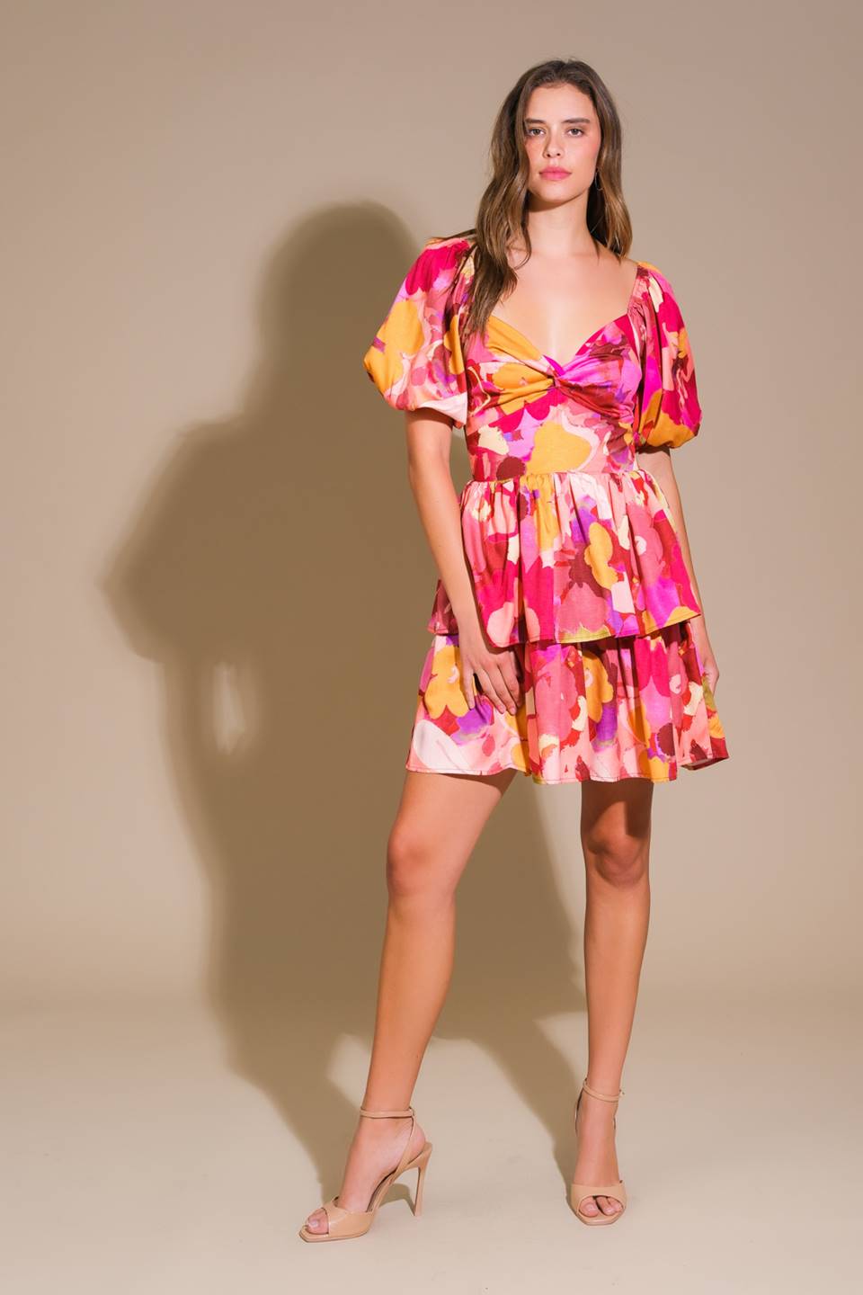 WHIMSICAL BEAUTY WOVEN MINI DRESS Flying Tomato