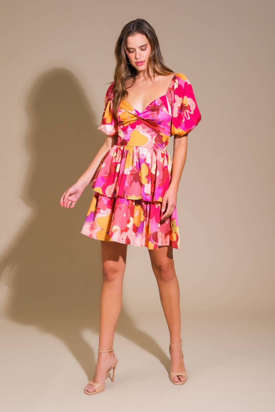 WHIMSICAL BEAUTY WOVEN MINI DRESS Flying Tomato