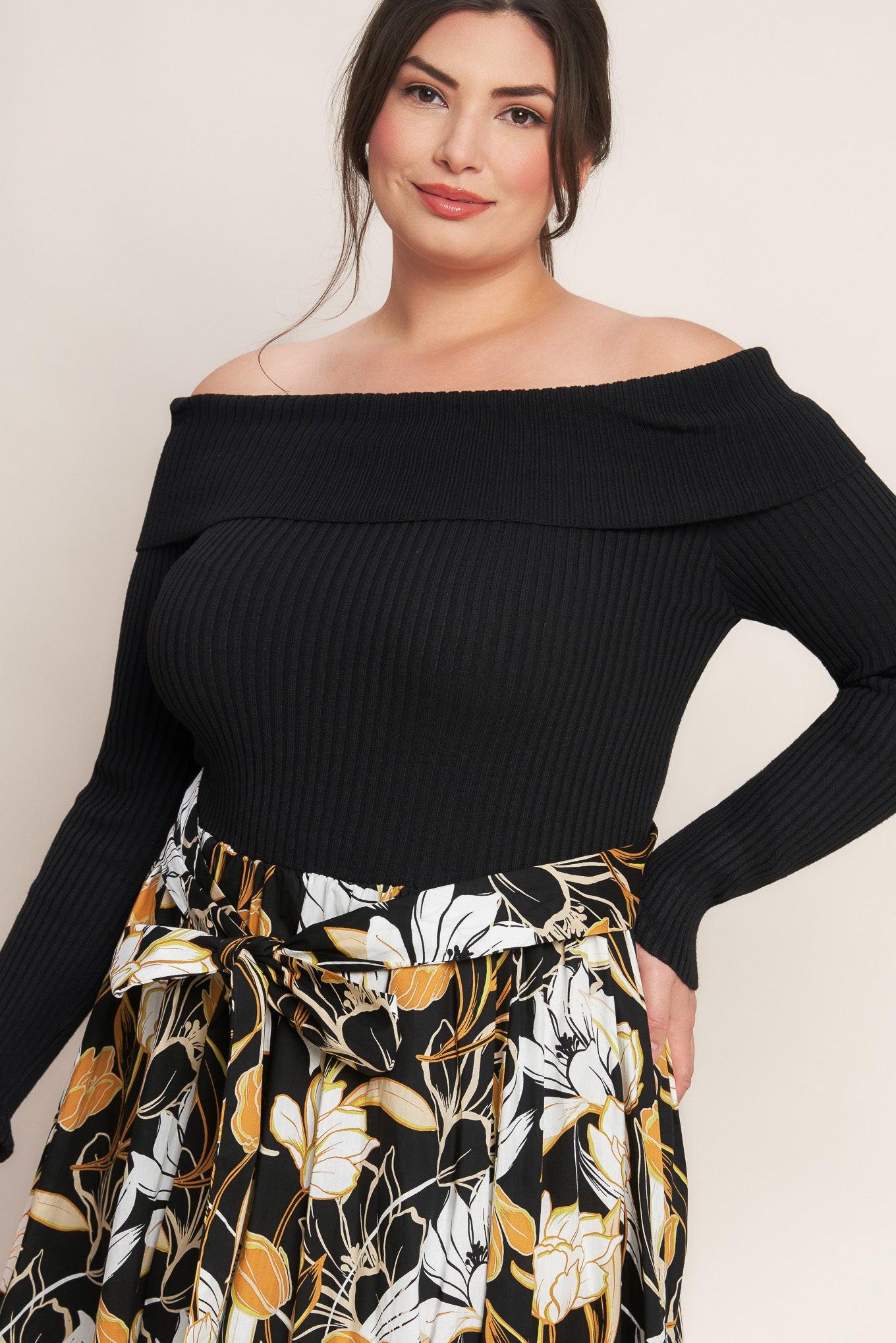 Flying Tomato TWIST ON TIMELESS WOVEN MIDI DRESS as part of a complete stylish outfit, demonstrating its versatile appeal.