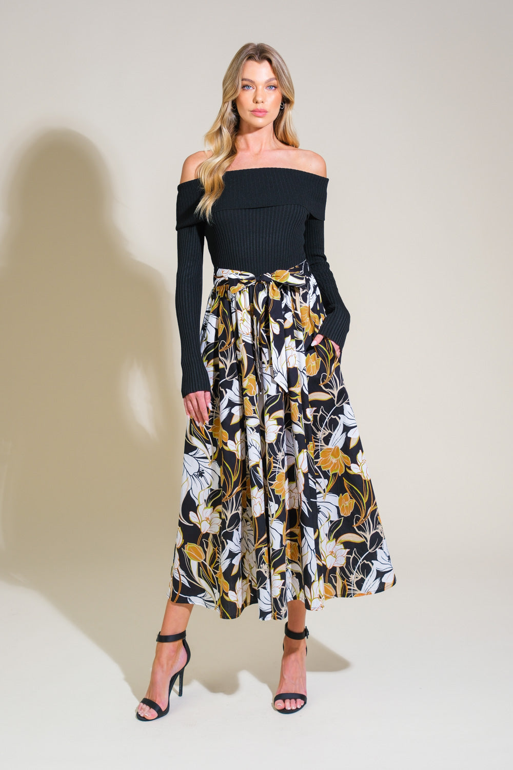 TWIST ON TIMELESS WOVEN MIDI DRESS Flying Tomato