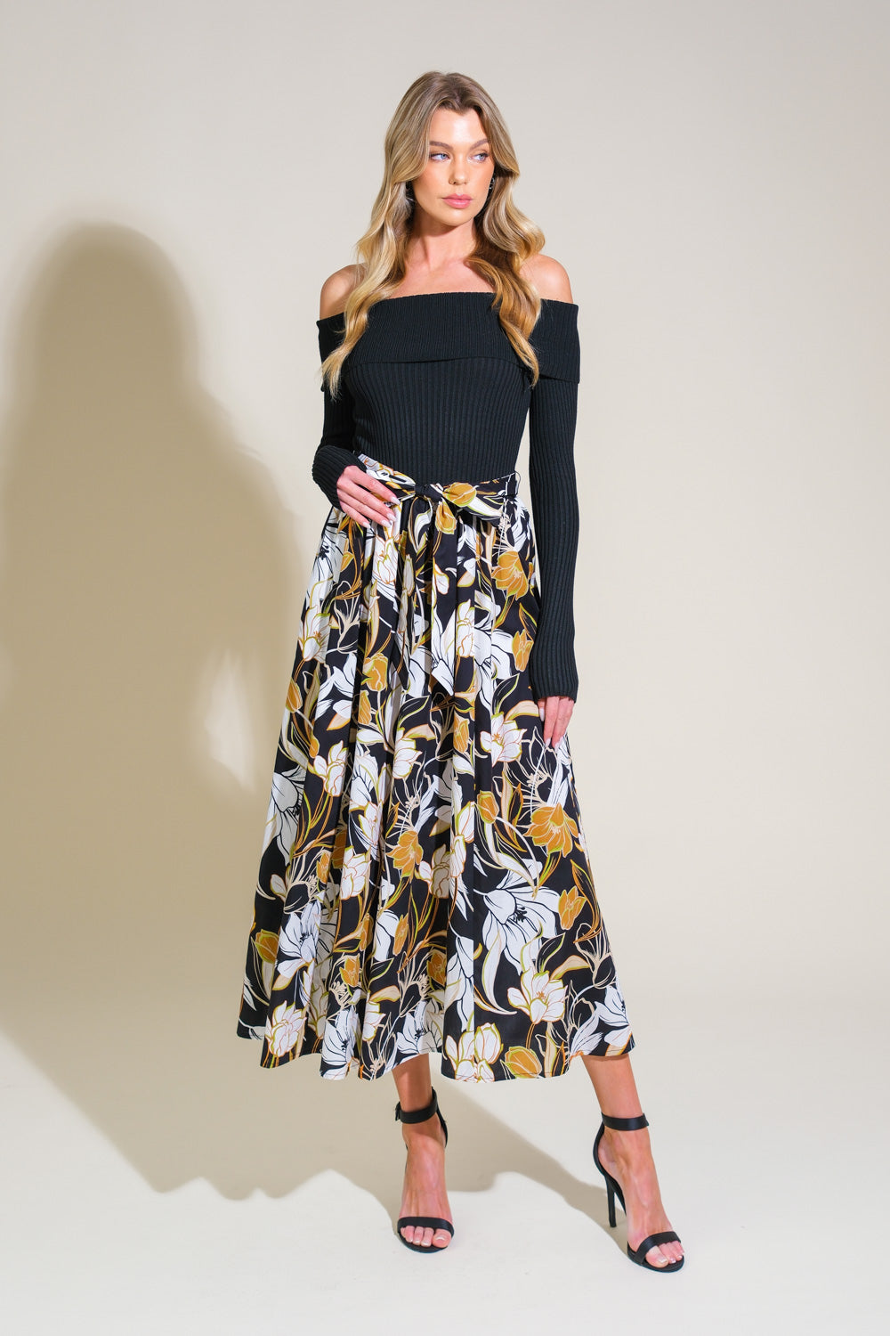 TWIST ON TIMELESS WOVEN MIDI DRESS Flying Tomato