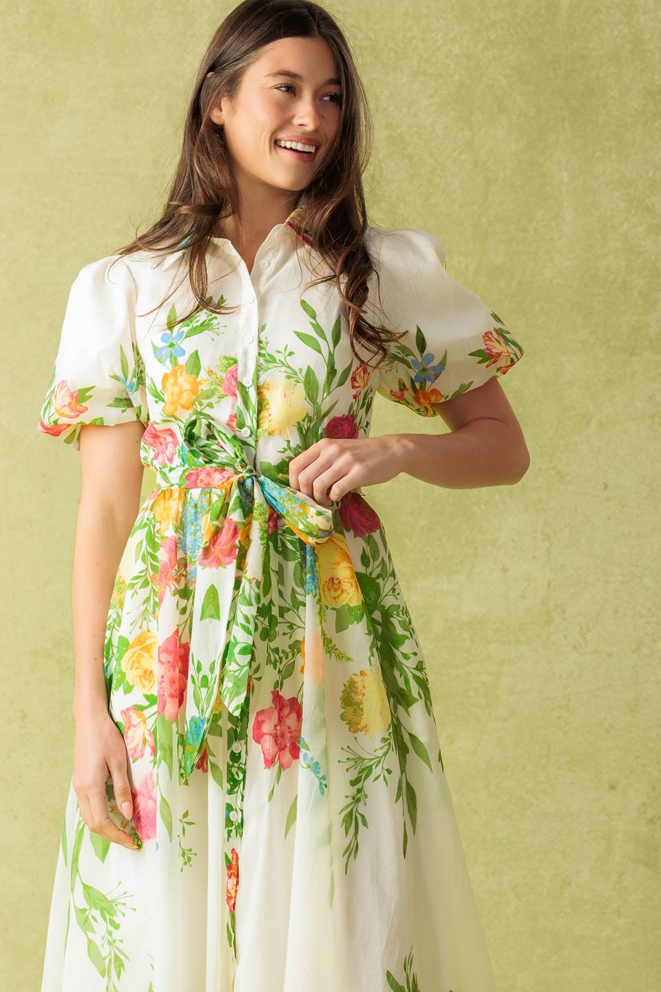 MUCH TO DO WOVEN MIDI DRESS Flying Tomato