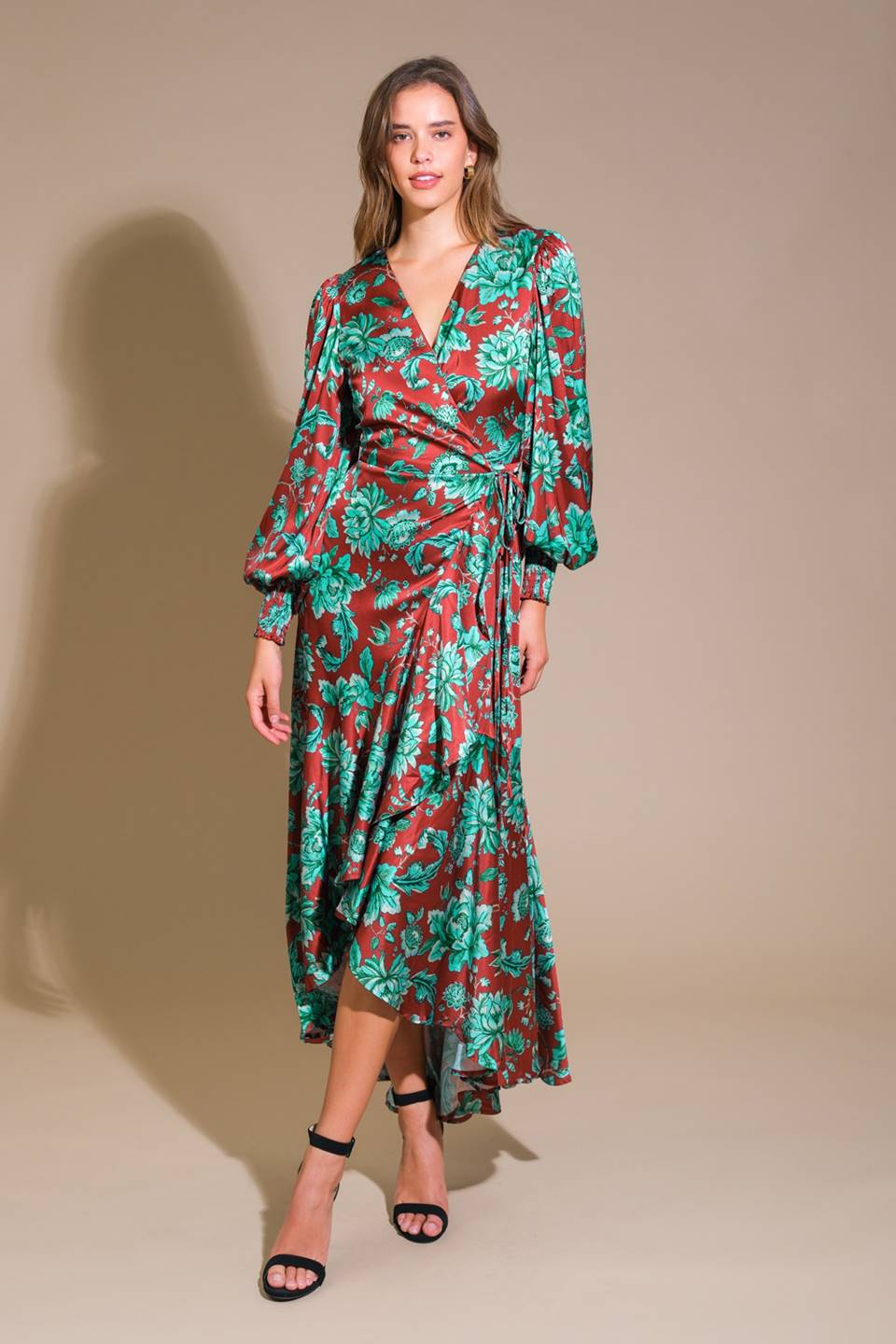 SHEER PASSION WOVEN MAXI DRESS Flying Tomato