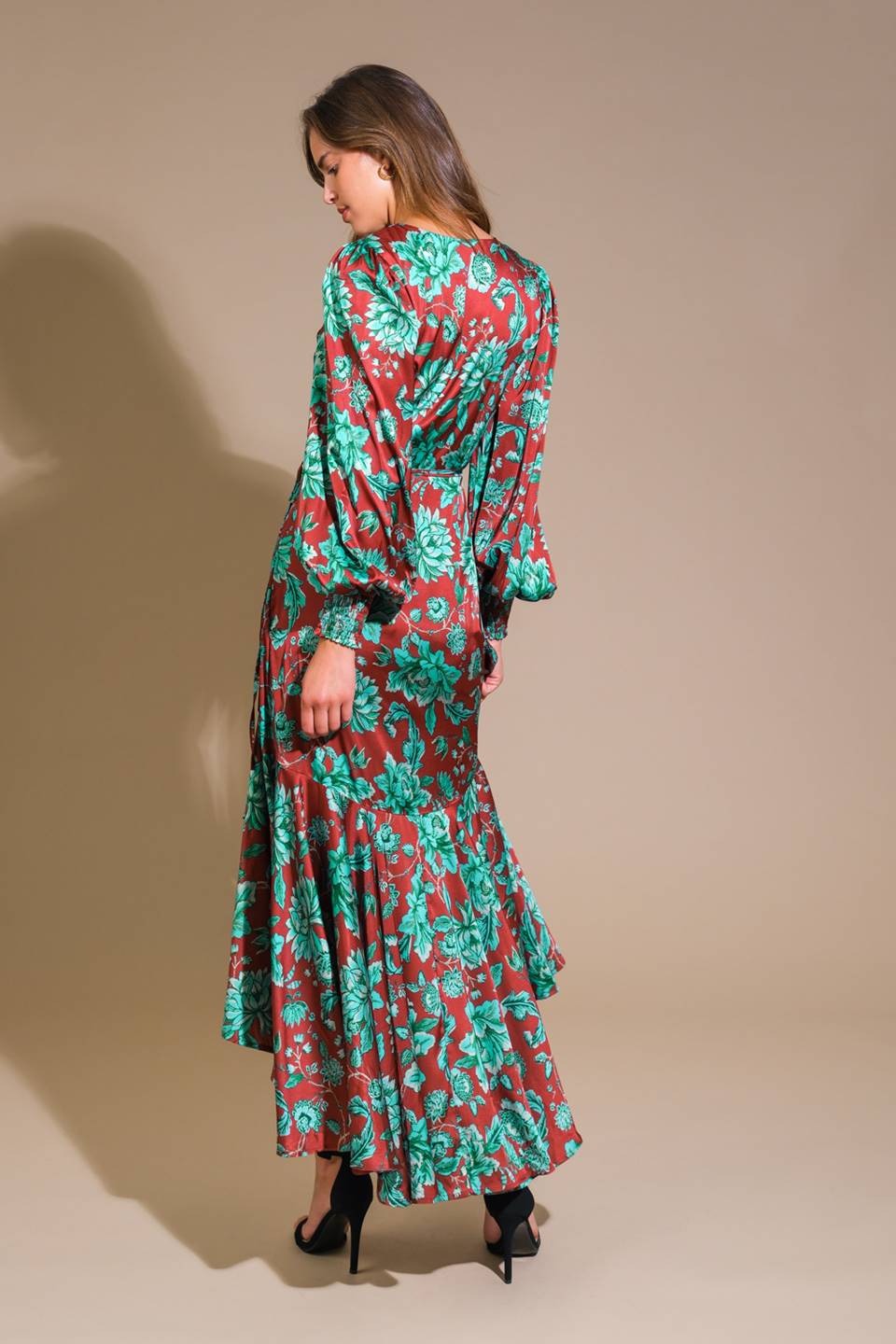 SHEER PASSION WOVEN MAXI DRESS Flying Tomato
