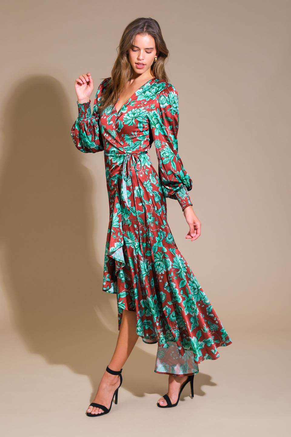 SHEER PASSION WOVEN MAXI DRESS Flying Tomato