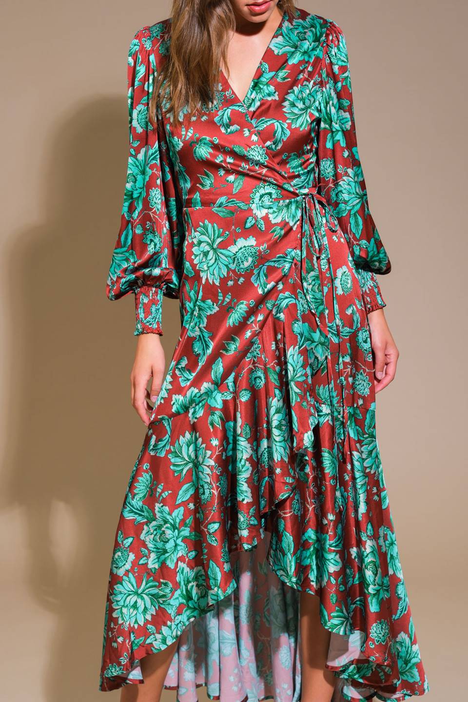 SHEER PASSION WOVEN MAXI DRESS Flying Tomato