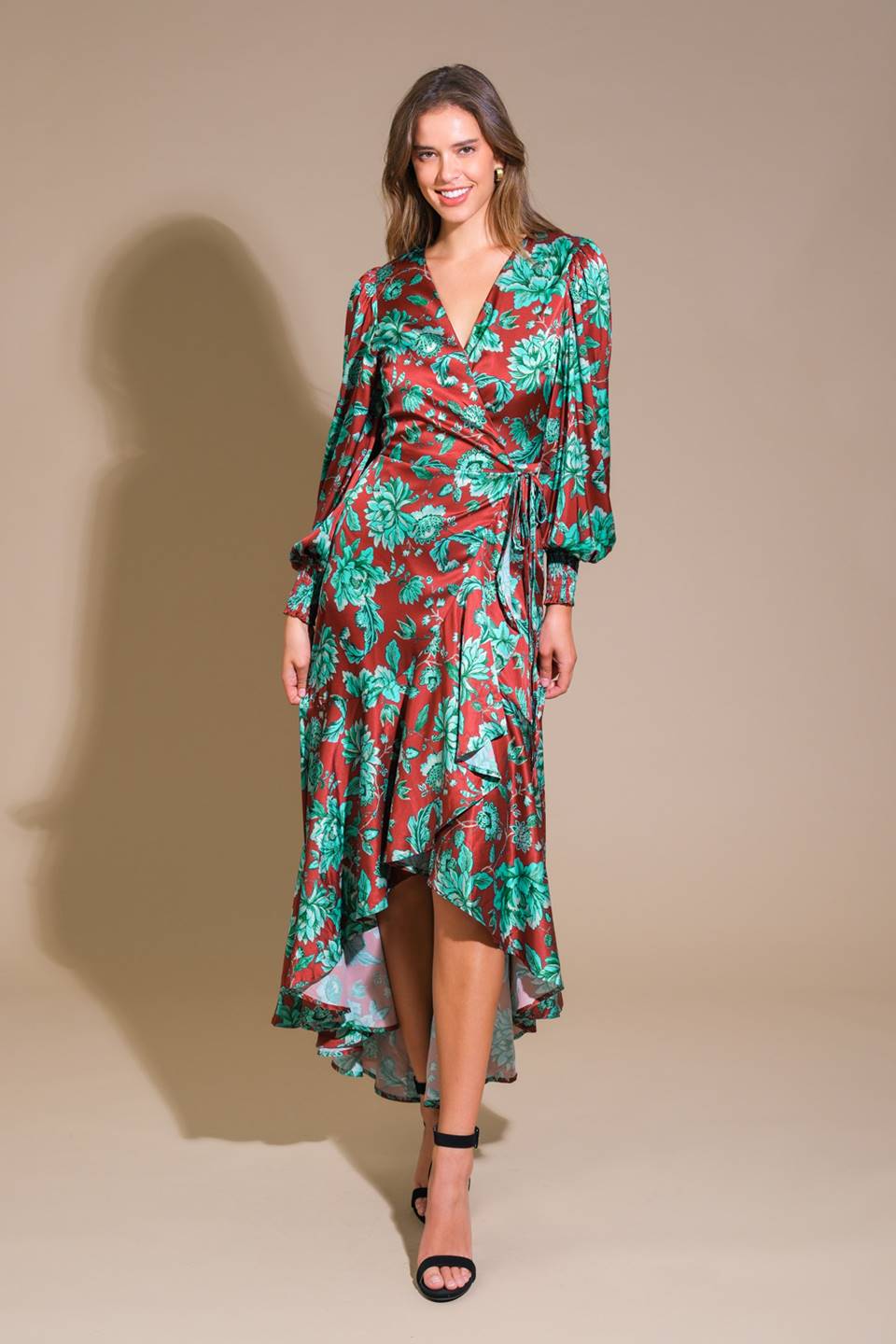 SHEER PASSION WOVEN MAXI DRESS Flying Tomato