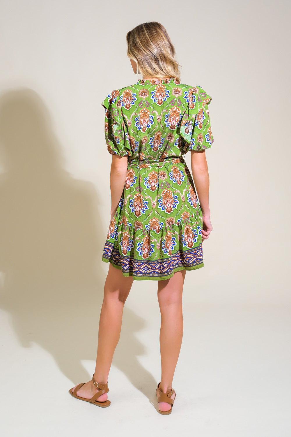 PURE SERENITY WOVEN MINI DRESS Flying Tomato