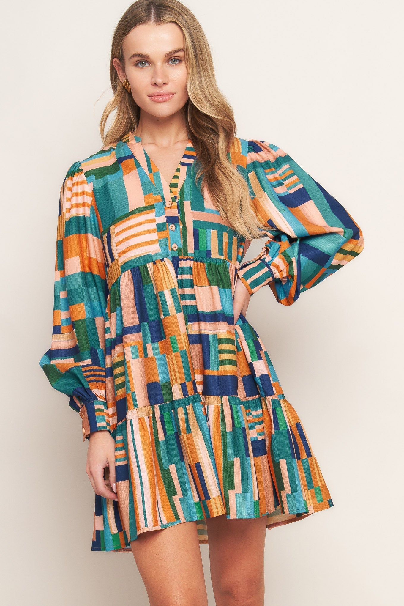 EFFORTLESS SELECTION WOVEN MINI DRESS Flying Tomato