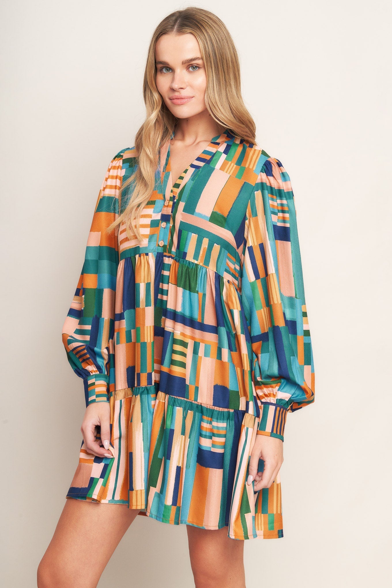 EFFORTLESS SELECTION WOVEN MINI DRESS Flying Tomato