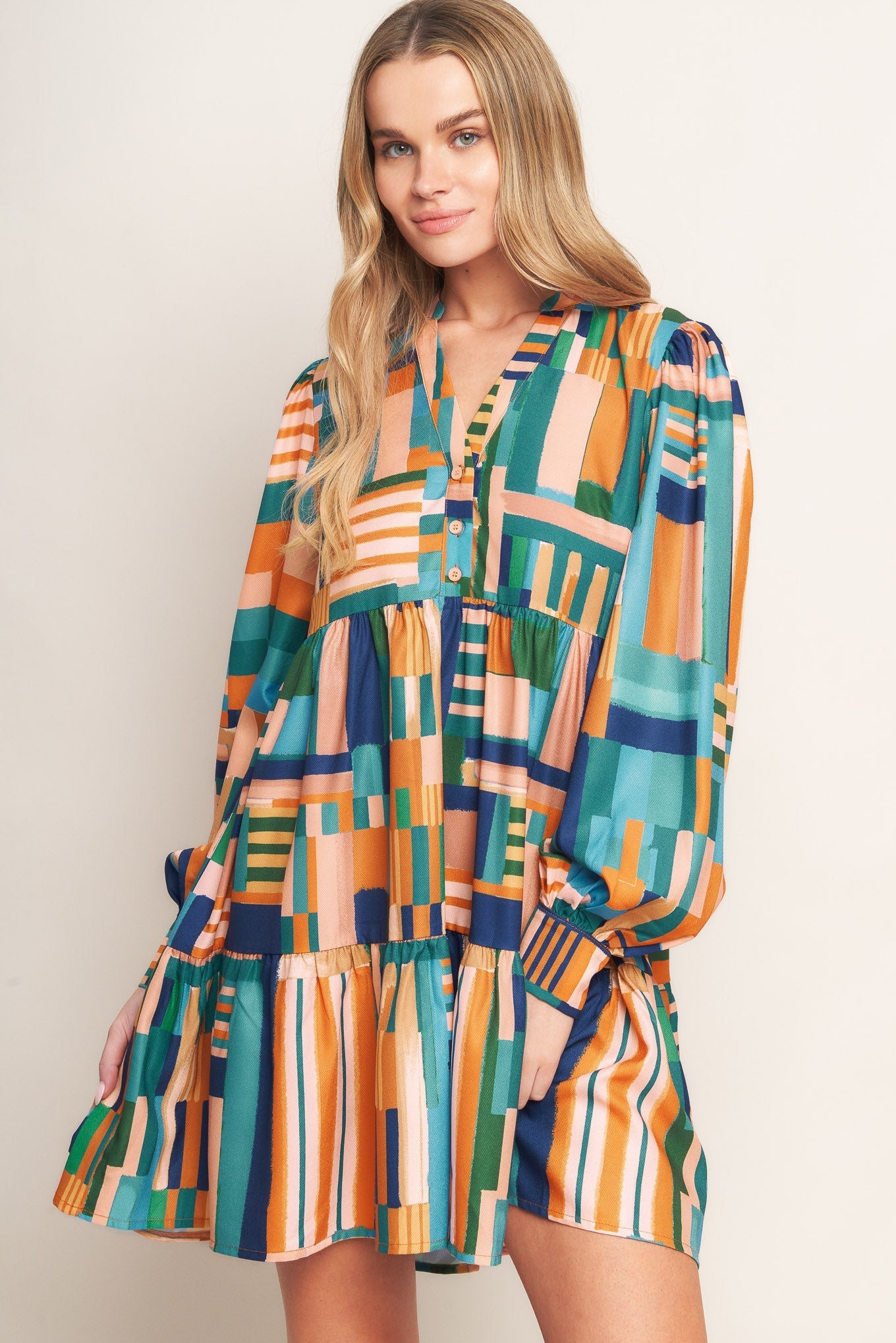 EFFORTLESS SELECTION WOVEN MINI DRESS Flying Tomato