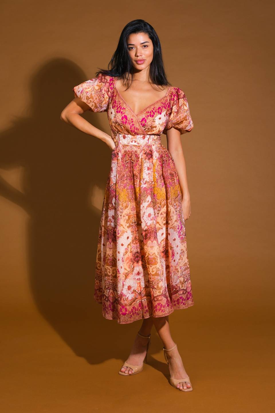 FOR GOOD WOVEN MIDI DRESS Flying Tomato