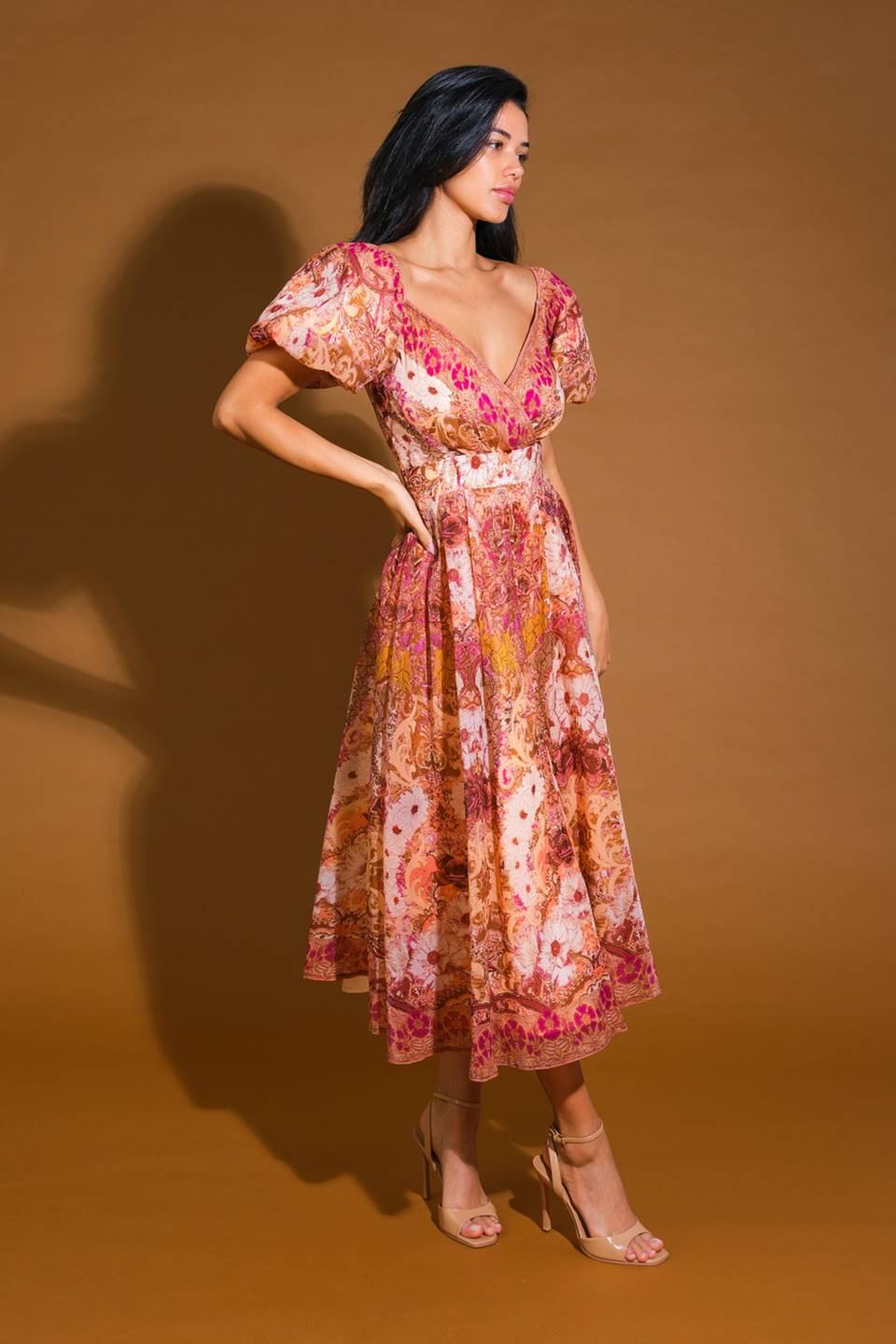 FOR GOOD WOVEN MIDI DRESS Flying Tomato