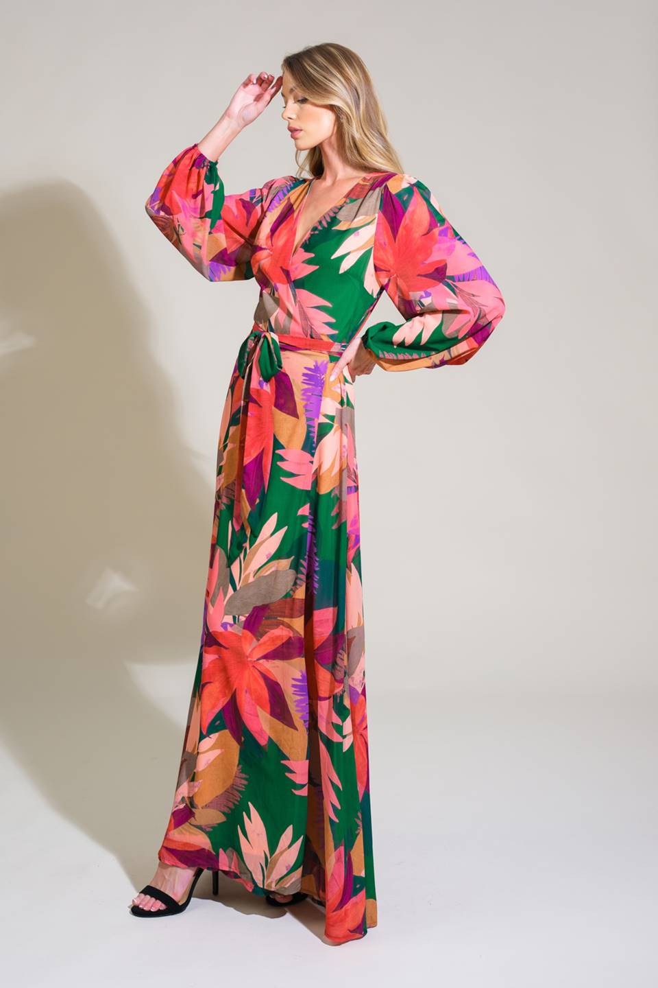 HONEY HUG WOVEN MAXI DRESS Flying Tomato