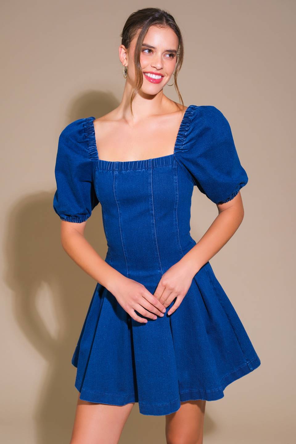 DO YOU EVER DENIM MINI DRESS Flying Tomato