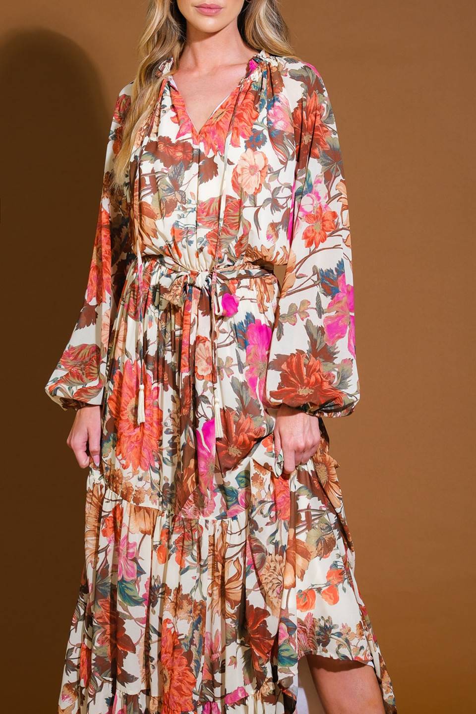 LIVIN' MY BEST LIFE WOVEN MAXI DRESS Flying Tomato