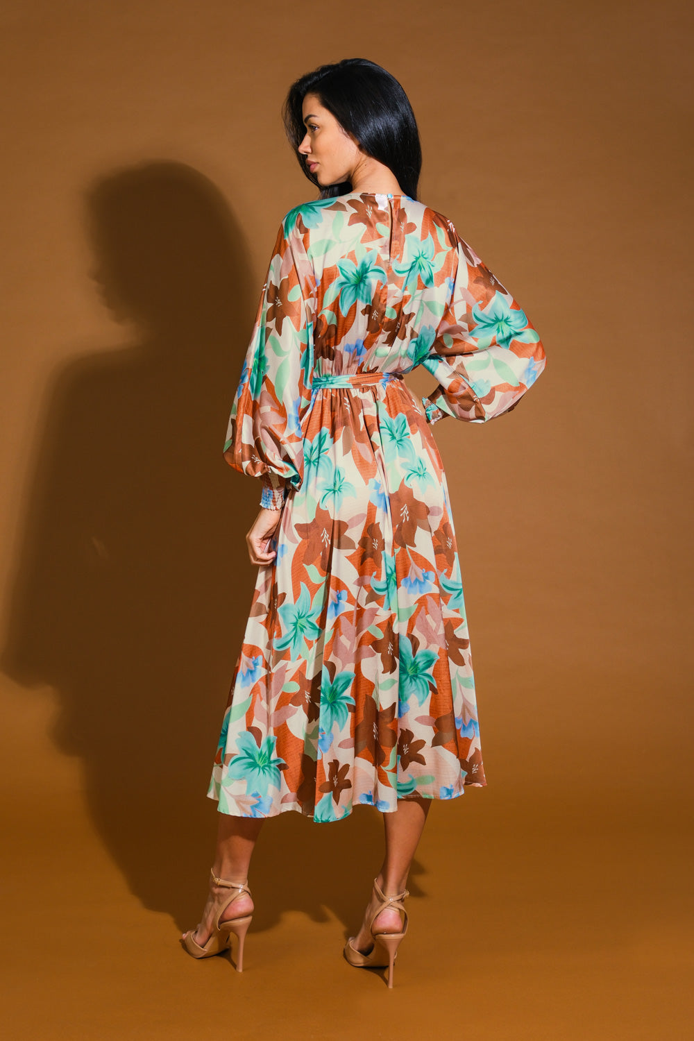 MYSTIC TWILIGHT WOVEN MIDI DRESS Flying Tomato