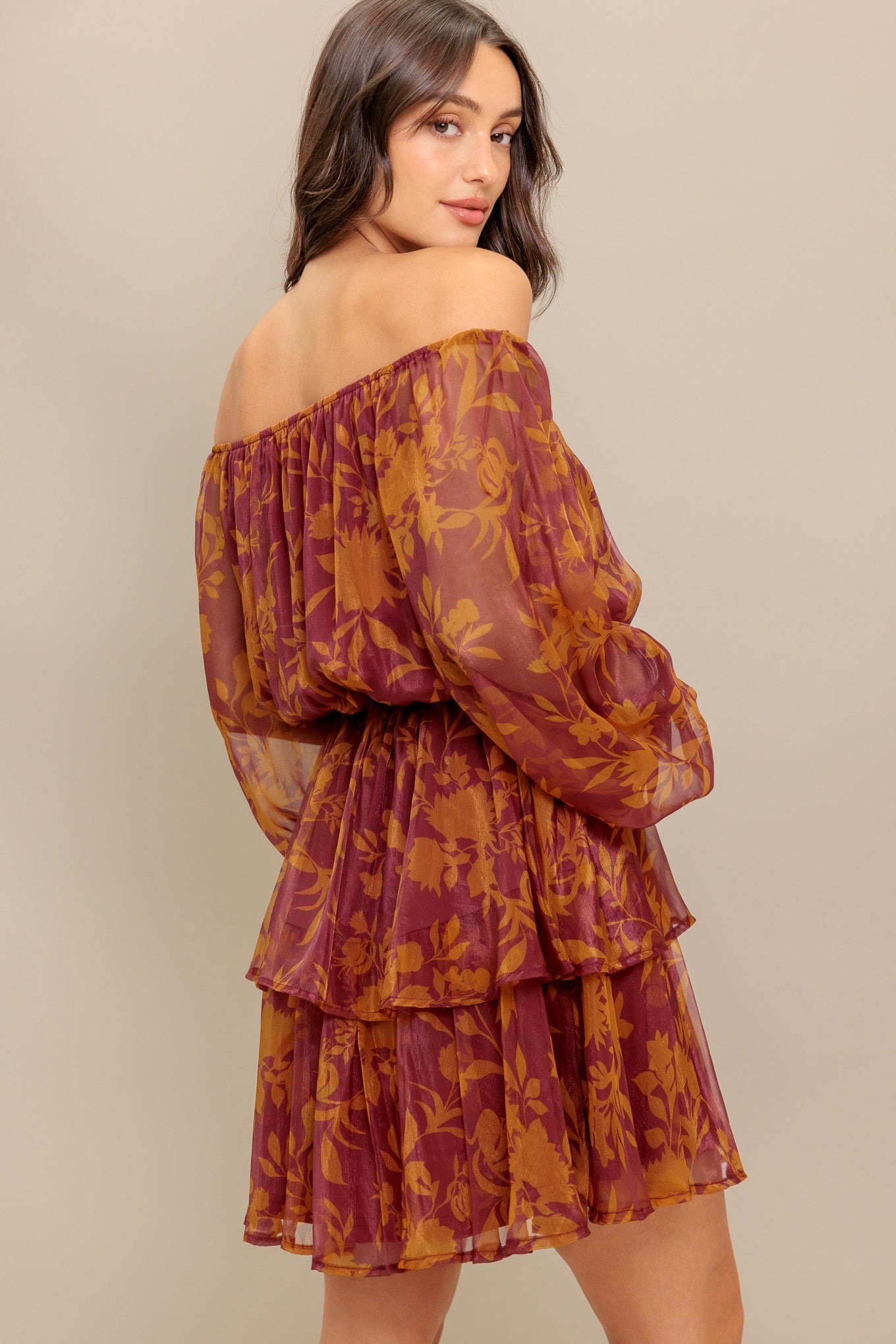 PETAL MIST WOVEN MINI DRESS Flying Tomato