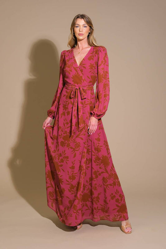 CROSS YOUR MIND WOVEN MAXI DRESS Flying Tomato