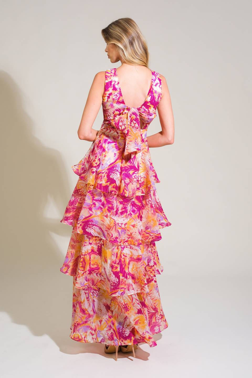 PARADISE PALMS WOVEN MAXI DRESS Flying Tomato