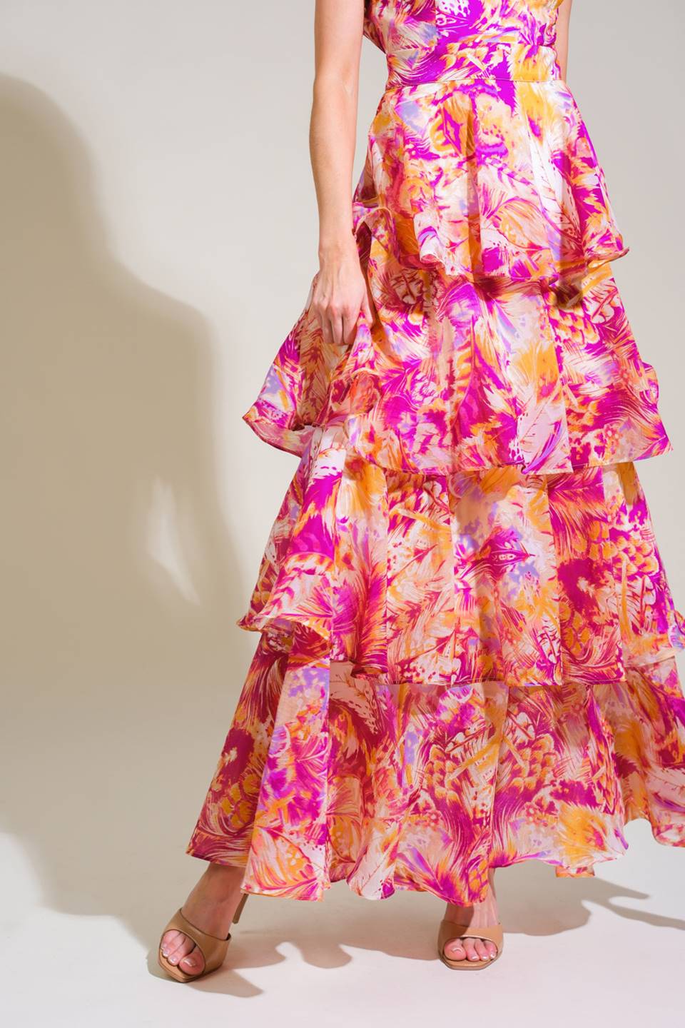 PARADISE PALMS WOVEN MAXI DRESS Flying Tomato