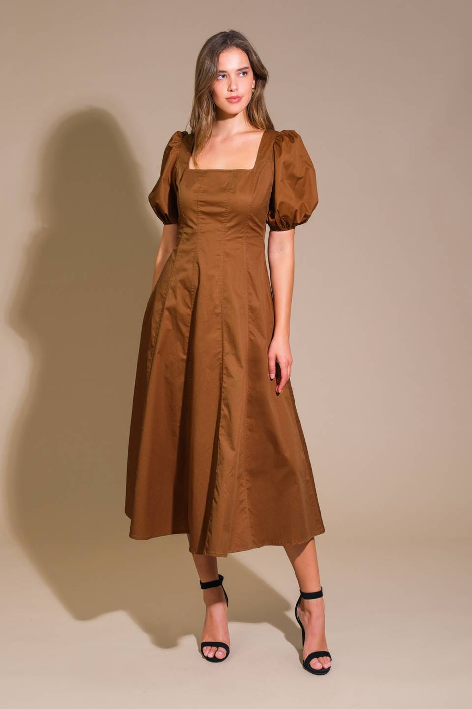 COLORS OF MY HEART WOVEN MIDI DRESS Flying Tomato